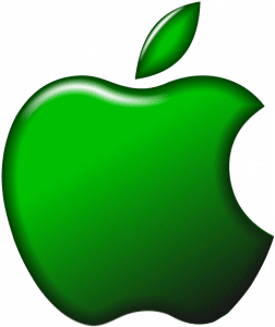 Apple Logo Green