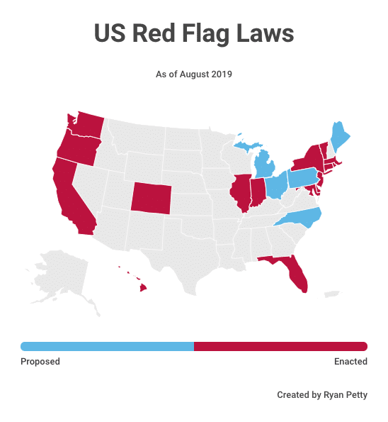 US Red Flag Laws Map